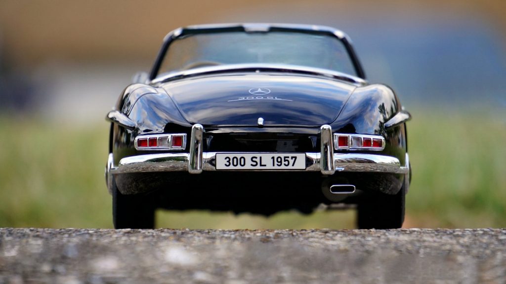 Trouwauto Mercedes 300 SL roadster classic klassieker oldtimer